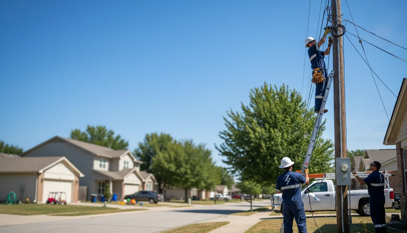 Residential electrician providing installation services in Hilton, NY